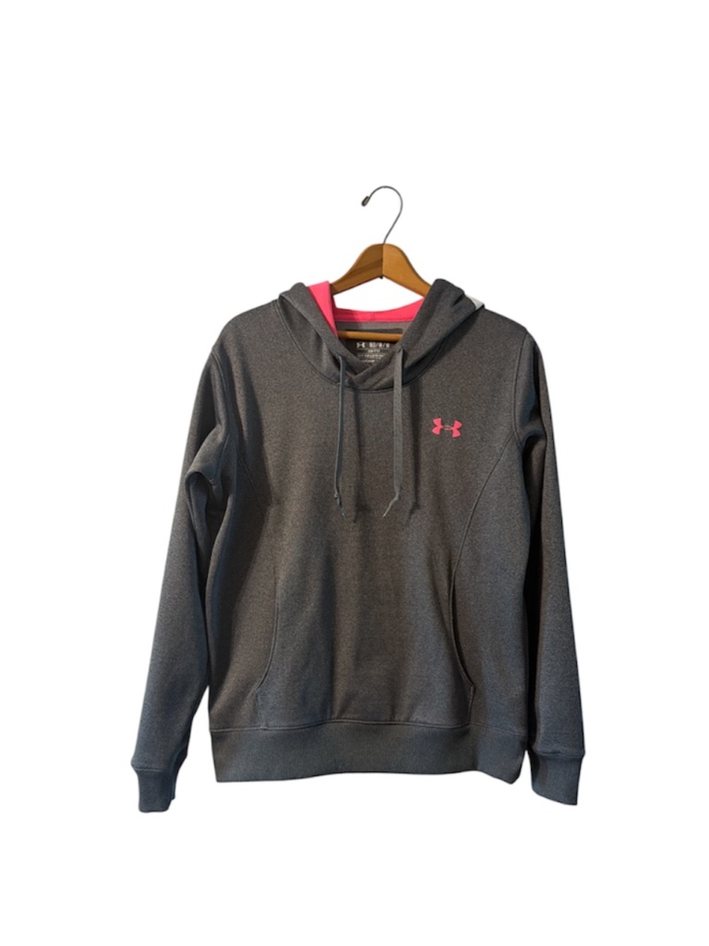 Under Armour ColdGear Gray Pink Breast Cancer Awareness Hoodie Medium